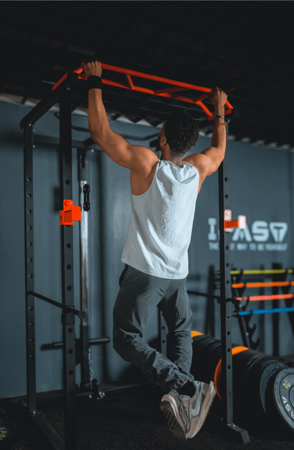 Multi-functional Power Cage, Home Adjustable Pullup Squat Rack 1000Lbs Capacity