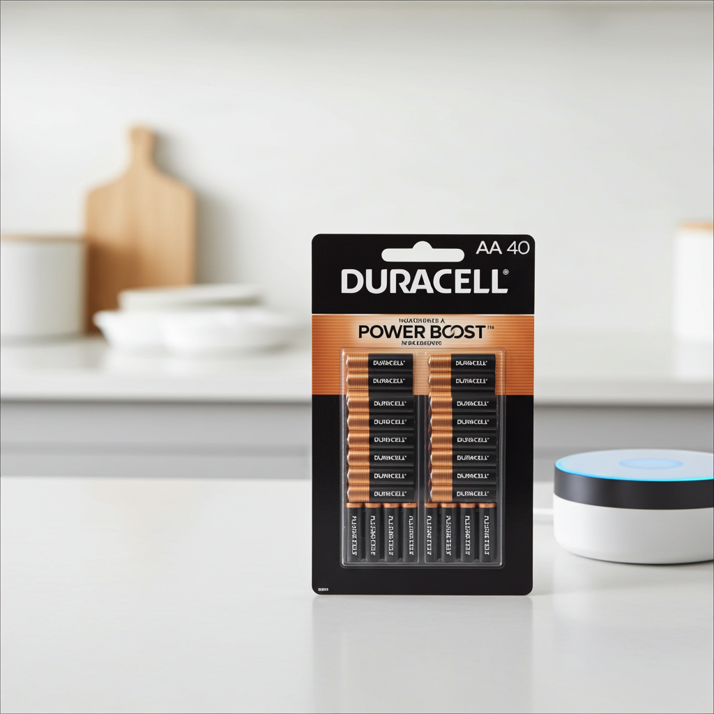 Duracell AA Batteries Long-Lasting Alkaline Power Boost Pack 40 Count
