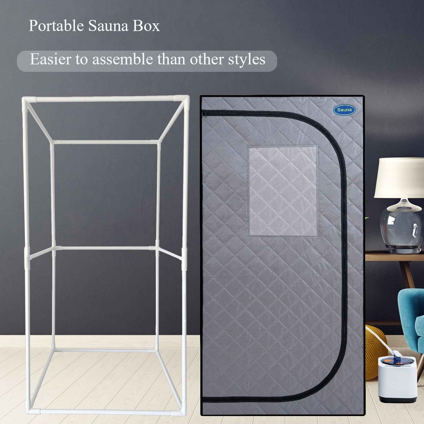 Portable Grey Mini Plus Style Steam Sauna