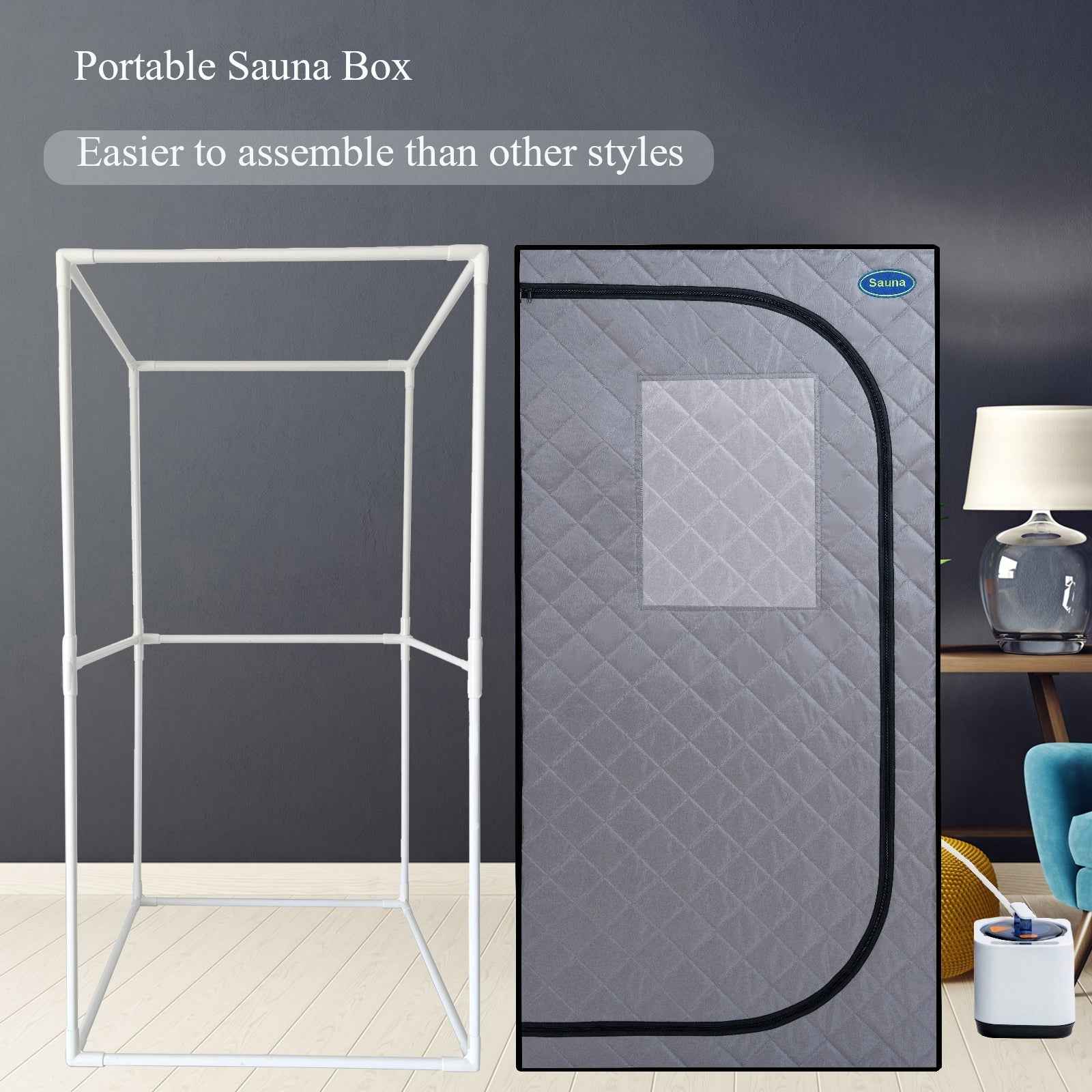 Portable Grey Mini Plus Style Steam Sauna