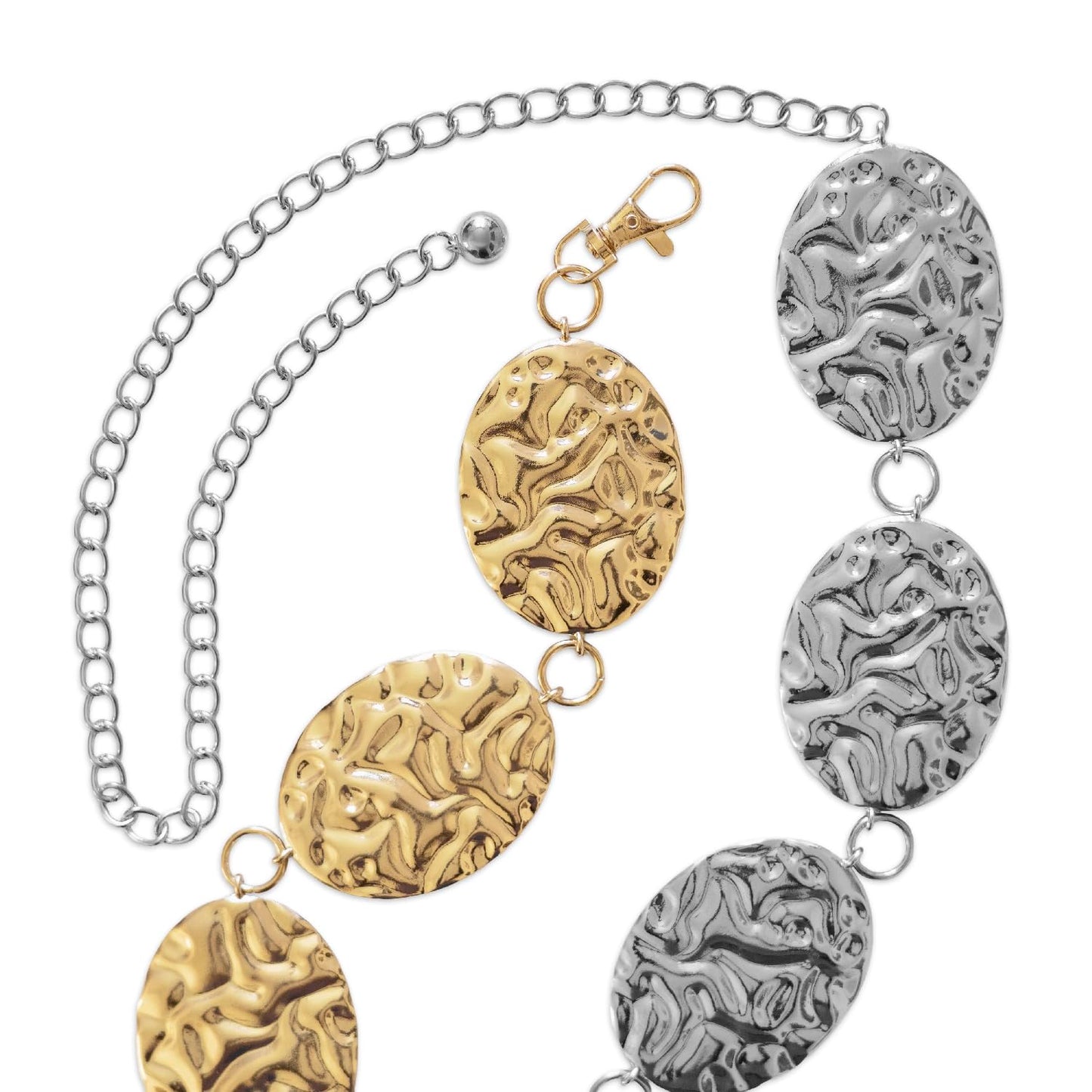 Oversized Concho Chain Belt