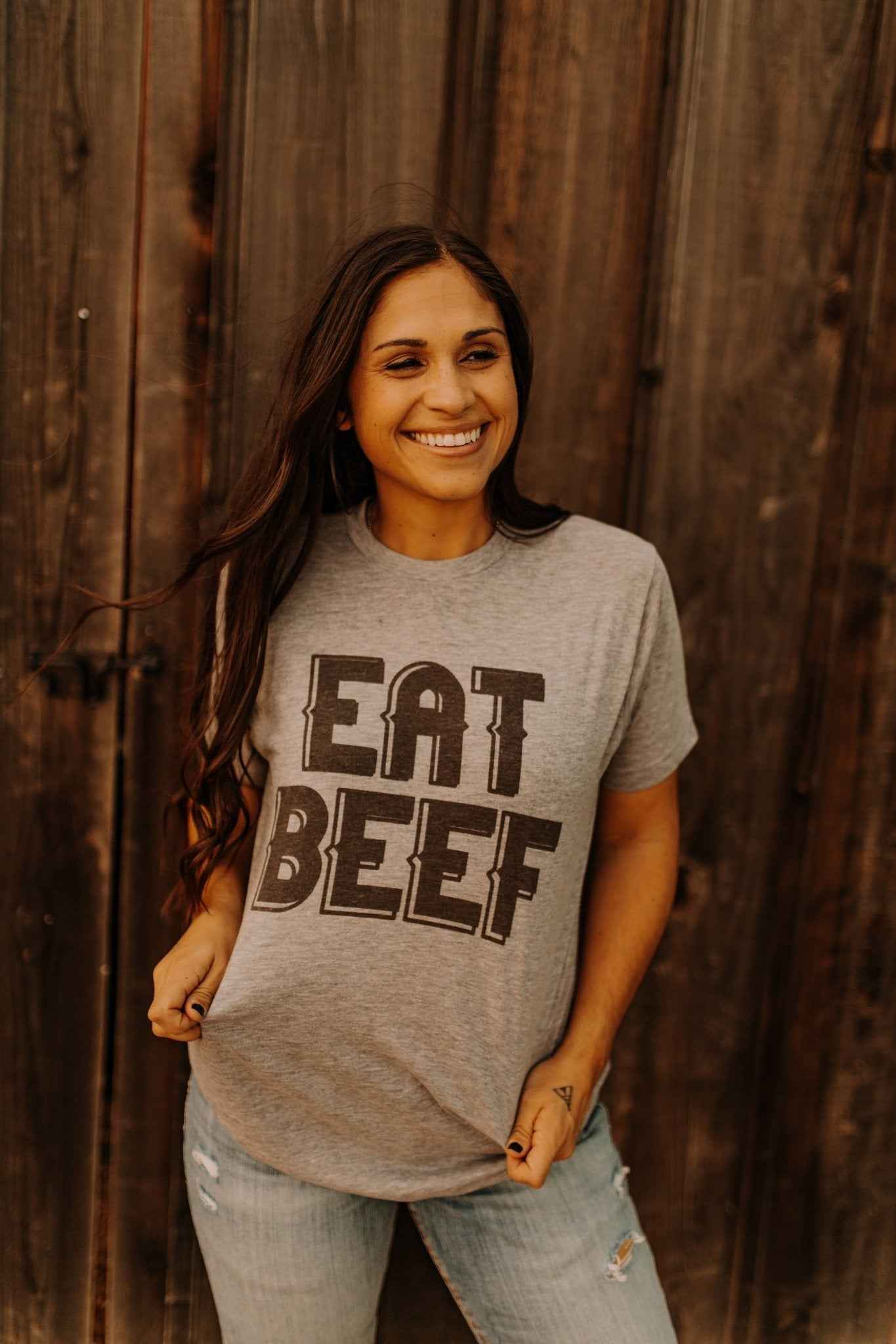 Eat Beef Graphic Tee - Perfect for Any Cowgirl