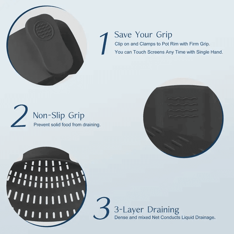 Adjustable Clip-On Strainer