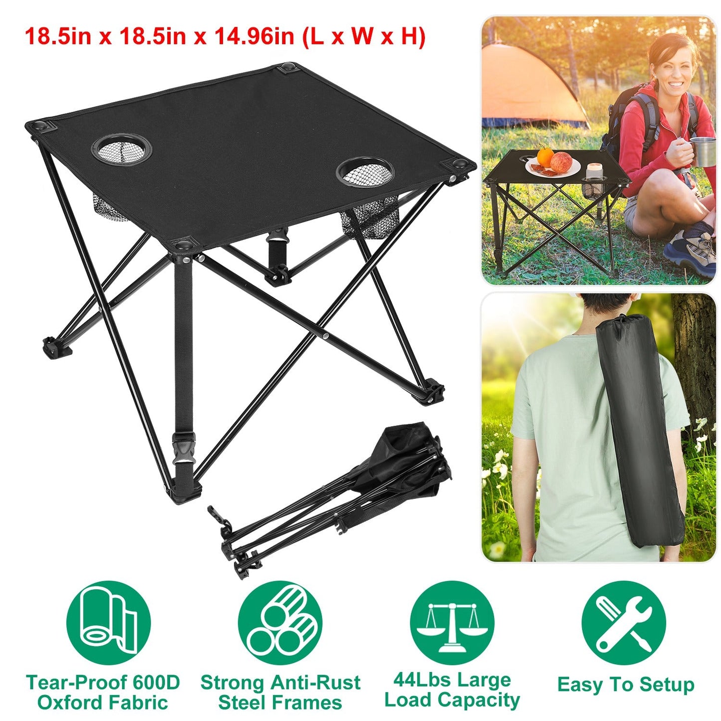 1Pc Foldable Camping Table Portable