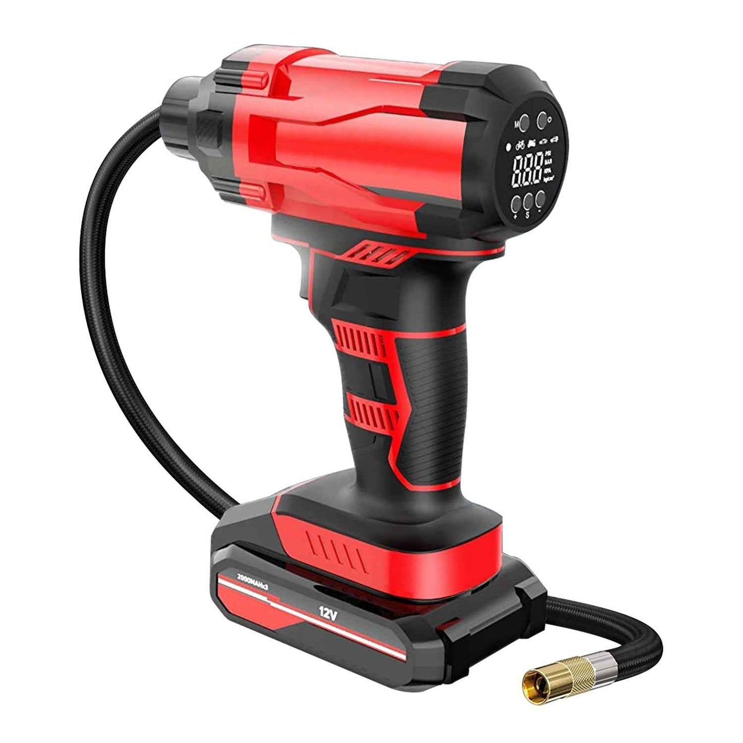 Cordless Car Tire Pump Portable Inflator with LED Light