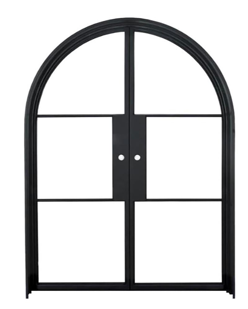 Arched French double doors
