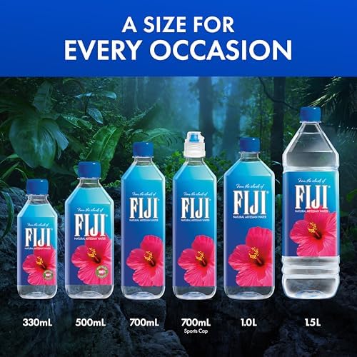 FIJI Natural Artesian Water, 11.15 Fl Oz Bottles, Pack of 24