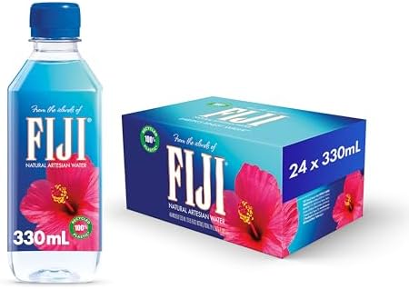 FIJI Natural Artesian Water, 11.15 Fl Oz Bottles, Pack of 24