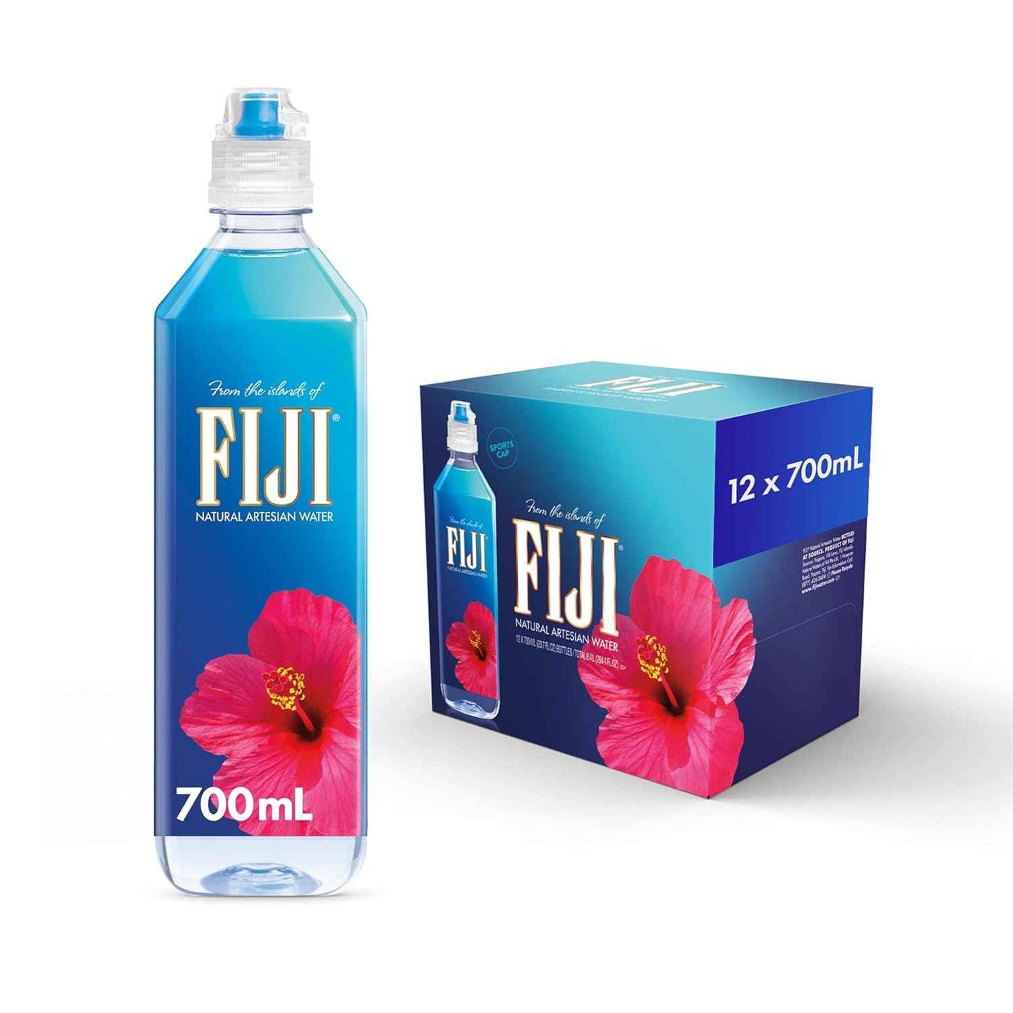 FIJI Natural Artesian Bottled Water 330mL / 11.15 Fl Ounce (Pack of 24) - 100% Natural Electrolytes - NEW