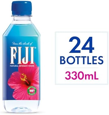 FIJI Natural Artesian Water, 11.15 Fl Oz Bottles, Pack of 24