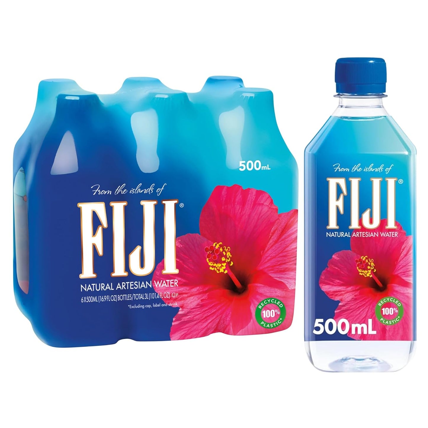 FIJI Natural Artesian Water, 11.15 Fl Oz Bottles, Pack of 24