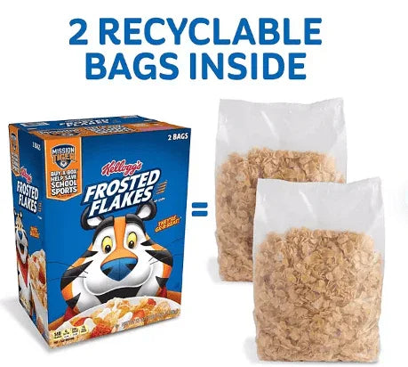 Kellogg's Frosted Flakes Breakfast Cereal, 55 oz