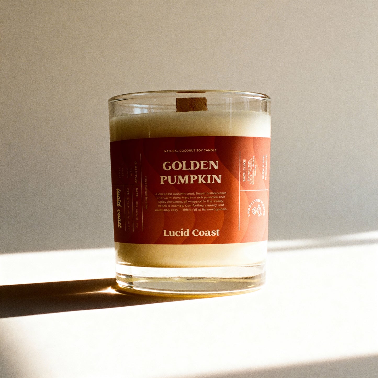 Golden Pumpkin Massage Candle