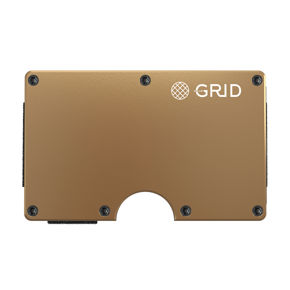 Gold Aluminum Wallet - Sleek, Secure & Stylish