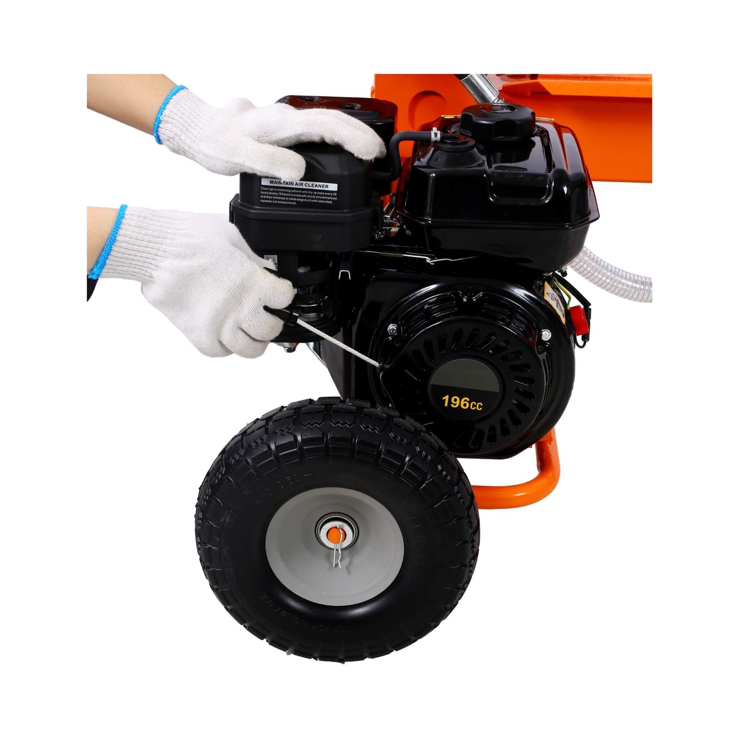 Heavy-Duty 20-Ton 7HP Portable Log Splitter