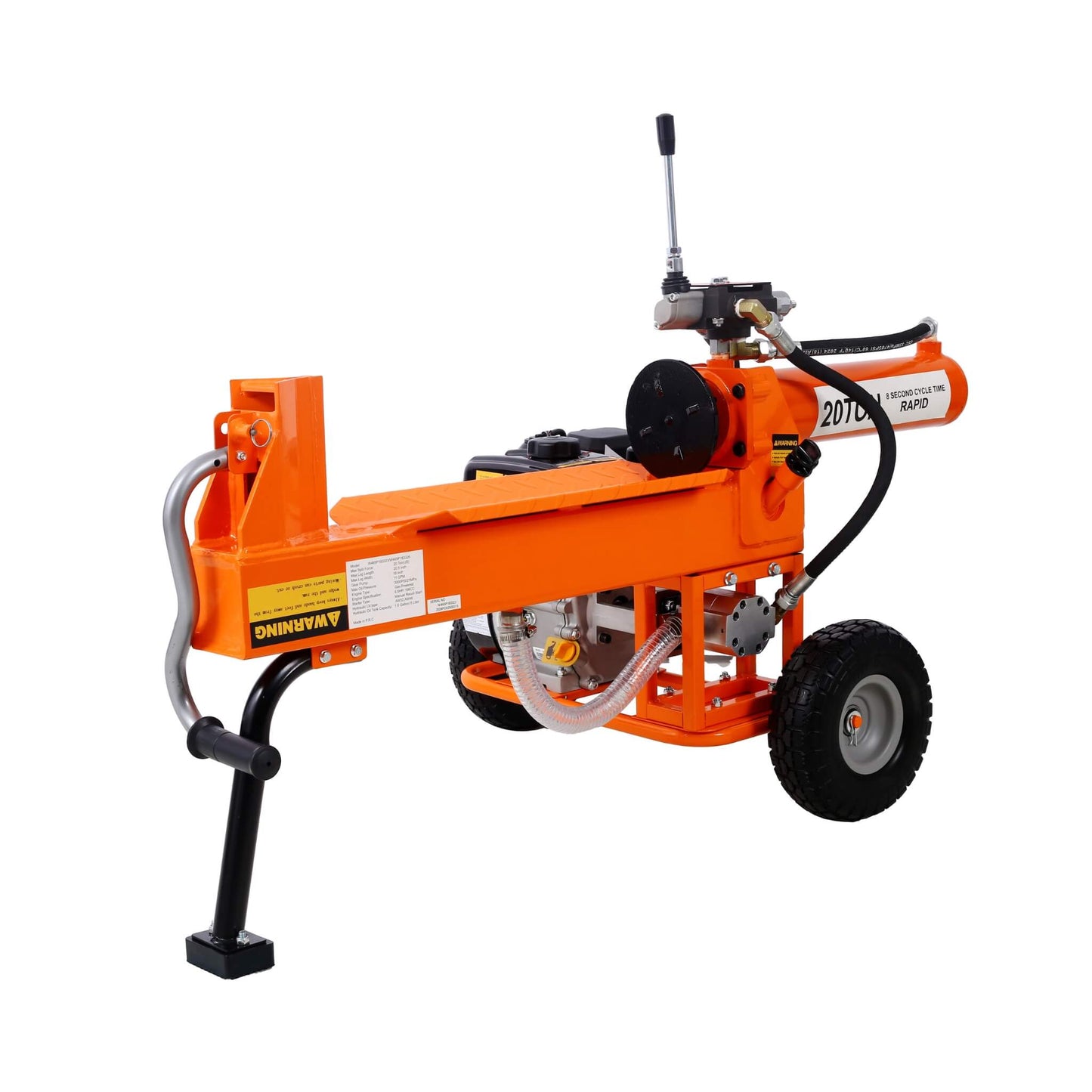 Heavy-Duty 20-Ton 7HP Portable Log Splitter