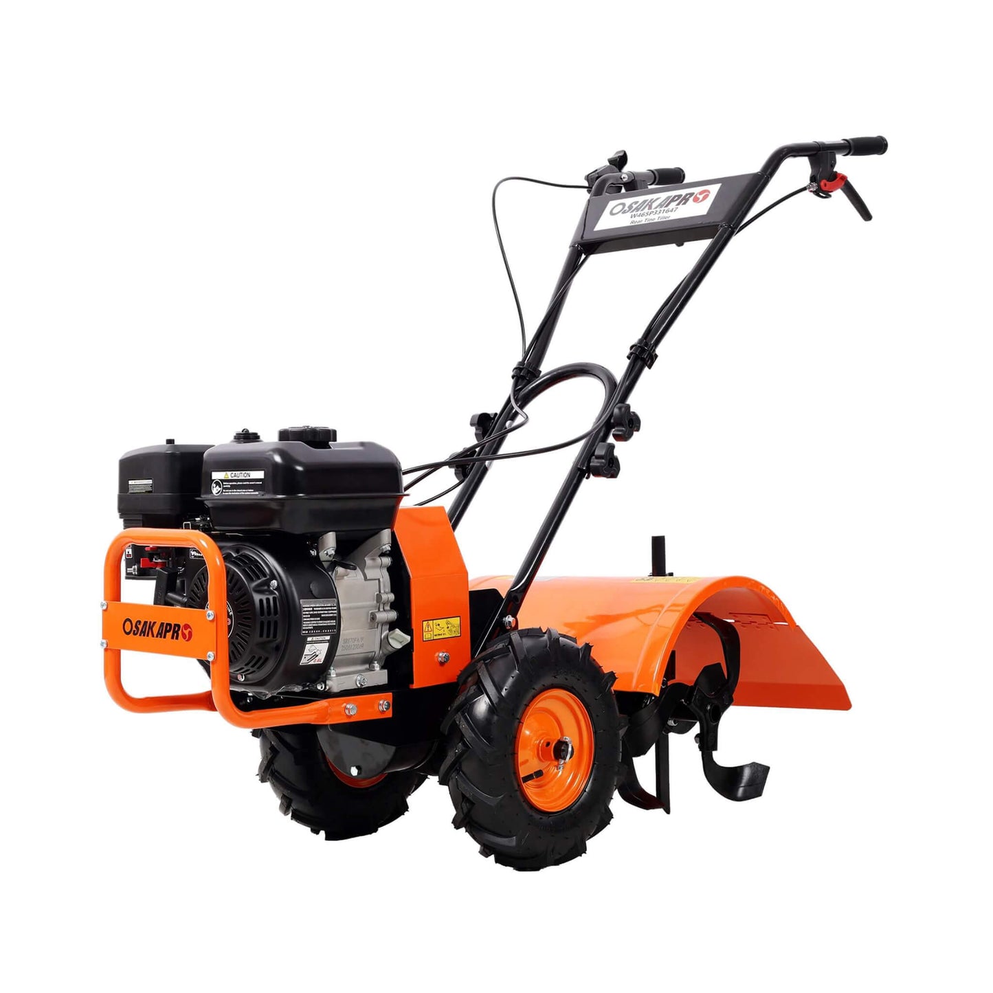 Heavy Duty 7HP 212CC Rear Tine Power Tiller Gas Engine Garden Cultivator, 20 Inch (SAK83179)