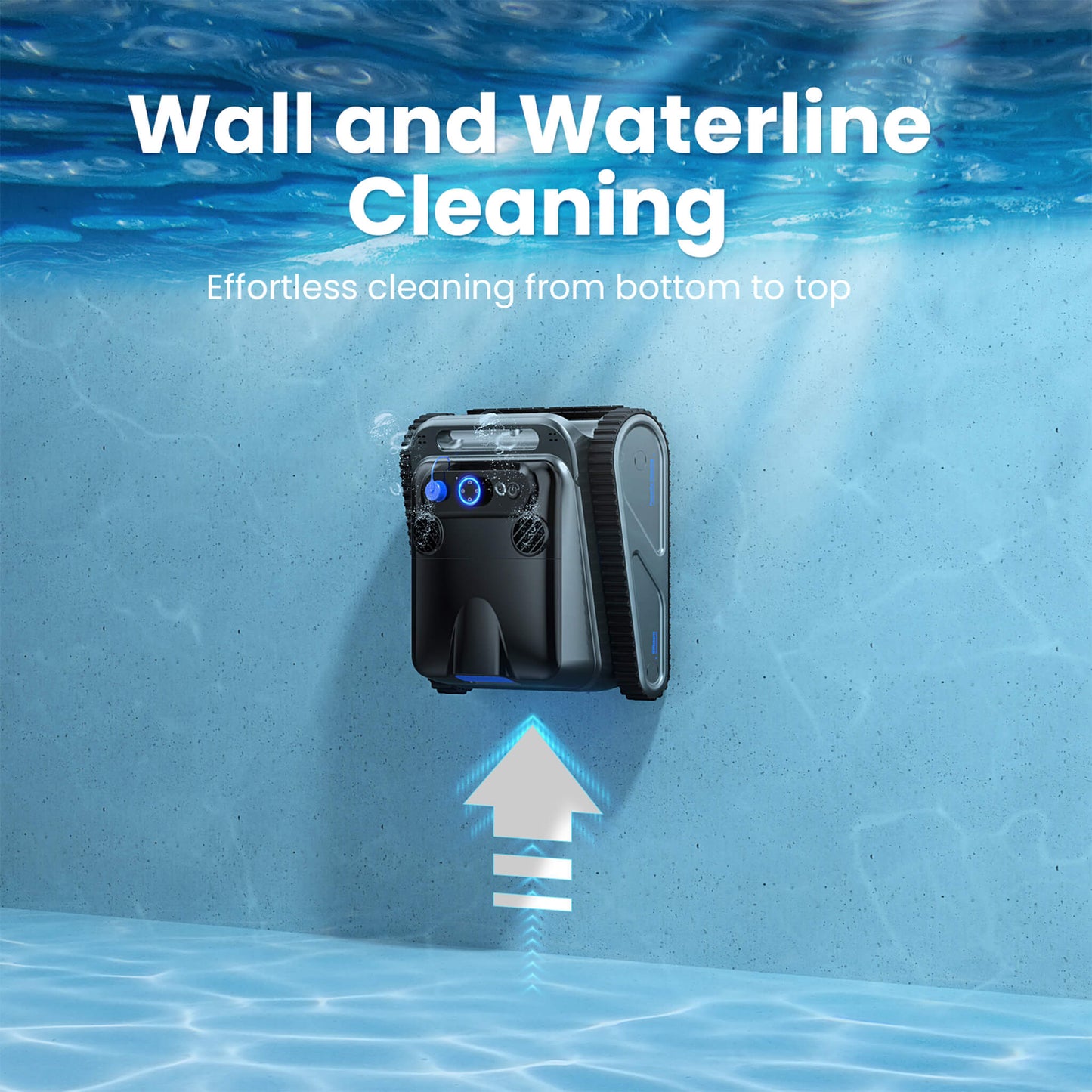 Heavy Duty Cordless Wall Climbing Robotic Pool Vacuum Cleaner (SAK80239)
