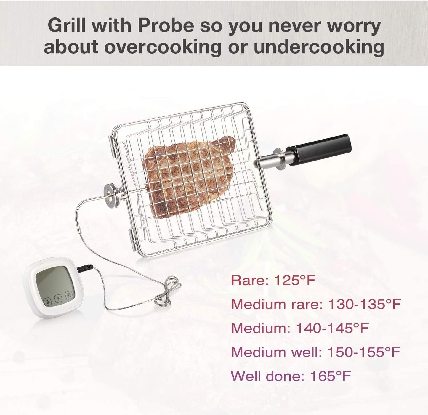 Infrared Propane Gas Grill Tabletop, Stainless Steel Small Barbecue Grill GB5916