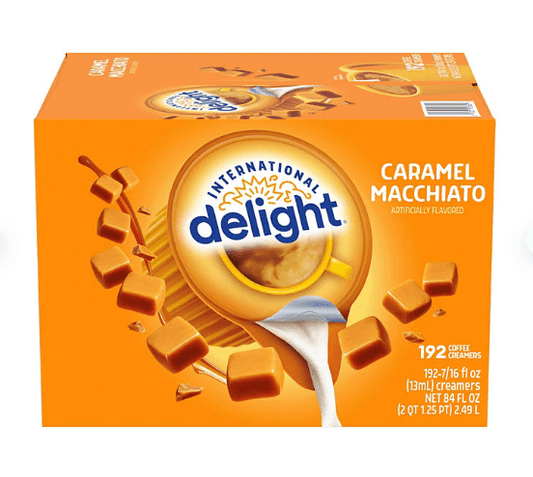 International Delight Caramel Macchiato Coffee Creamer Singles, 192 Count – Single-Serve Creamer Cups for Coffee, Shelf Stable
