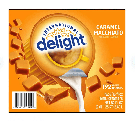 International Delight Caramel Macchiato Coffee Creamer Singles, 192 Count – Single-Serve Creamer Cups for Coffee, Shelf Stable