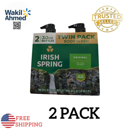 Irish Spring Body Wash for Men, Original Clean, 30 fl oz, 2-Pack