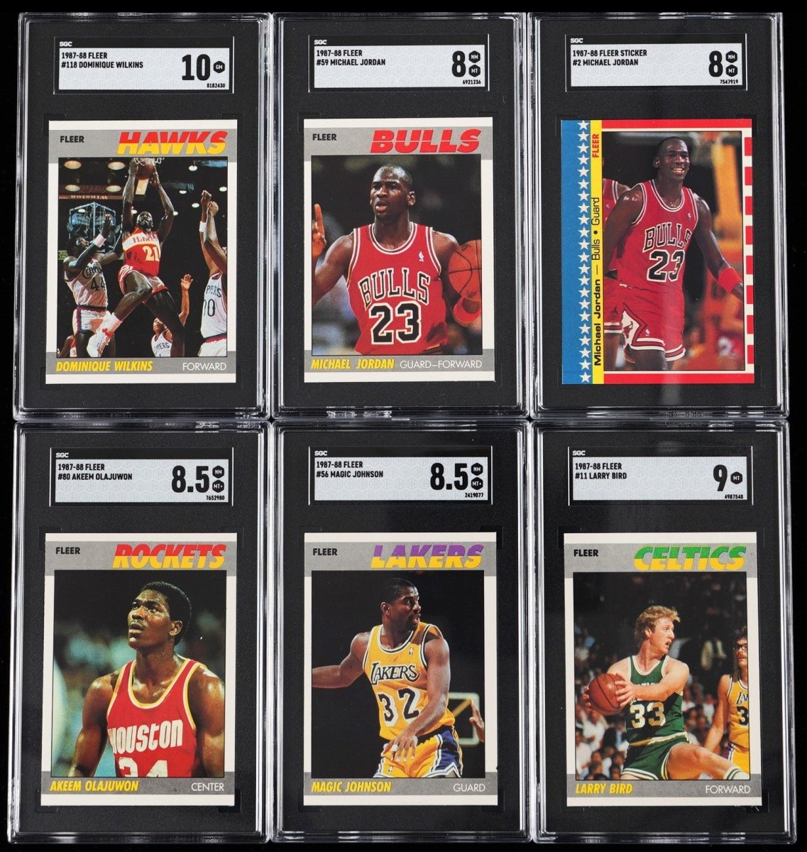 1986-87 to 1989-90 Fleer Basketball Multi-Set Break – 4 Graded Cards per Box!