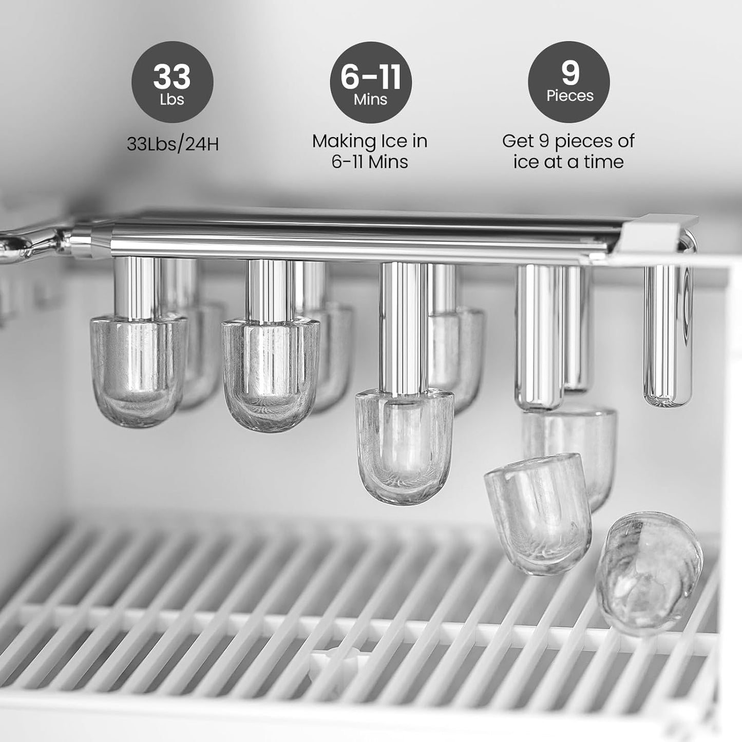 Kismile Water Cooler Dispenser with Ice Maker WD5815