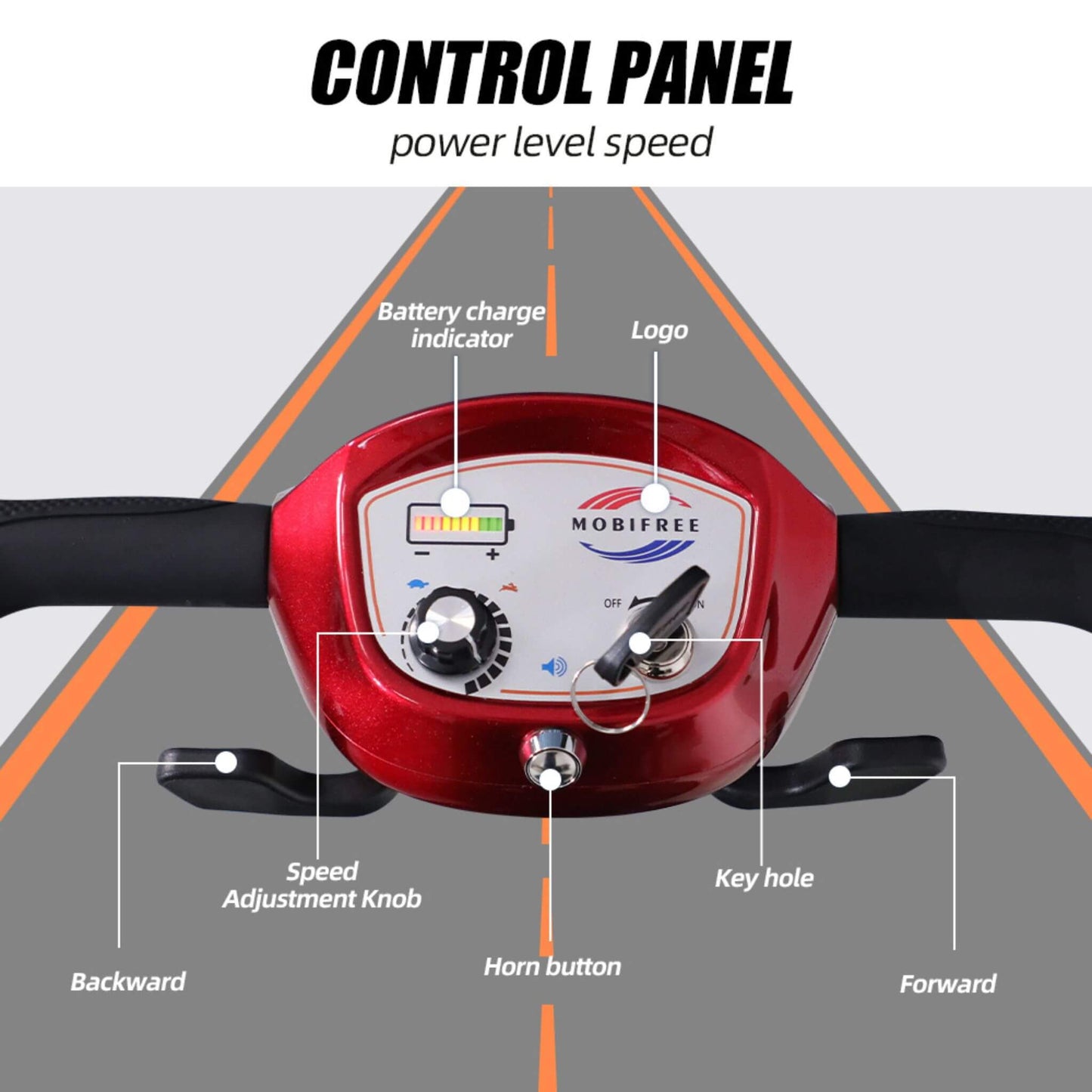 Lightweight Powered Folding Mobility Scooter For Adults And Seniors (SAK53214)