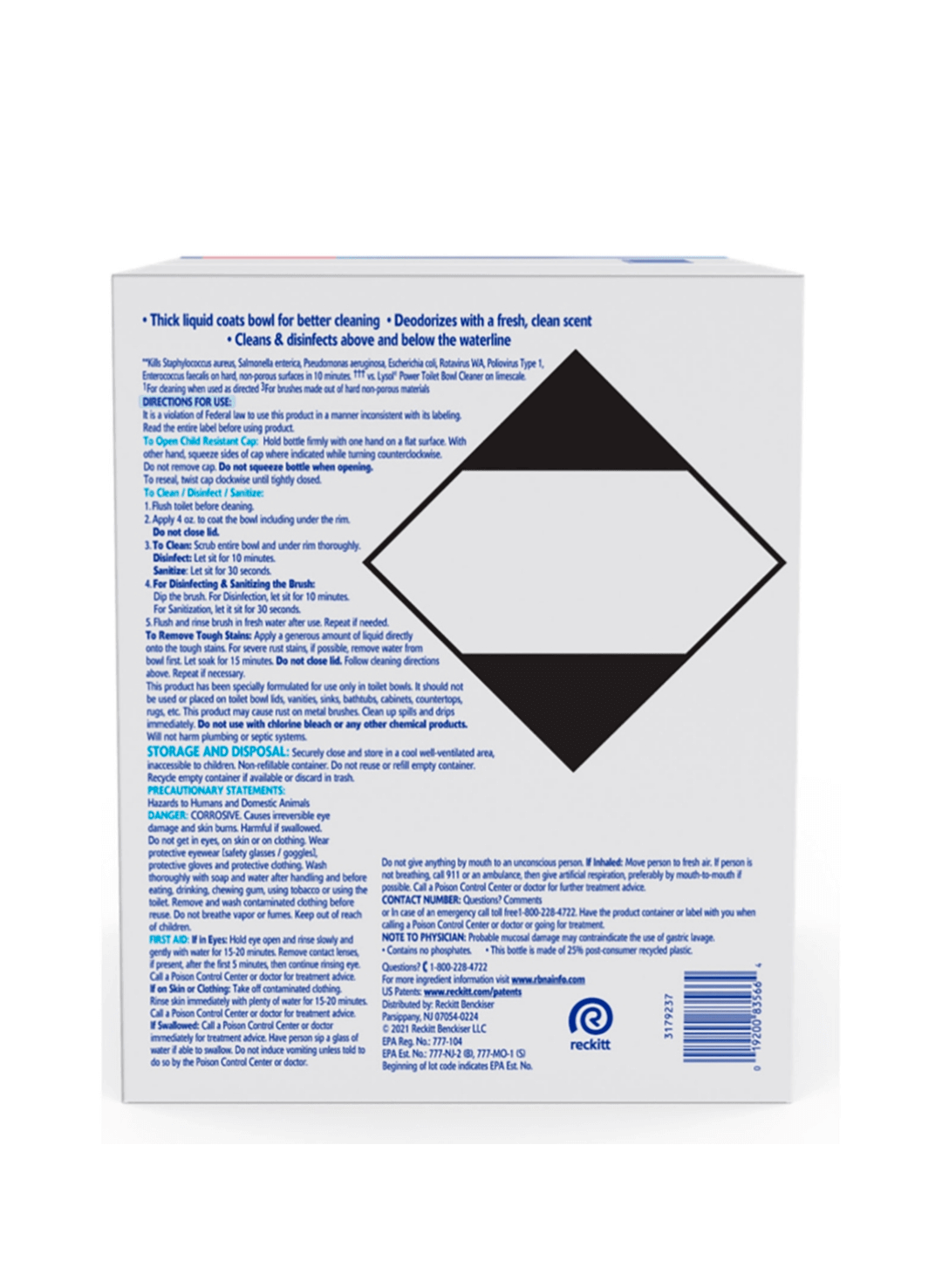 Lysol Advanced Toilet Bowl Gel Cleaner 32 fl. oz., 4 pk.