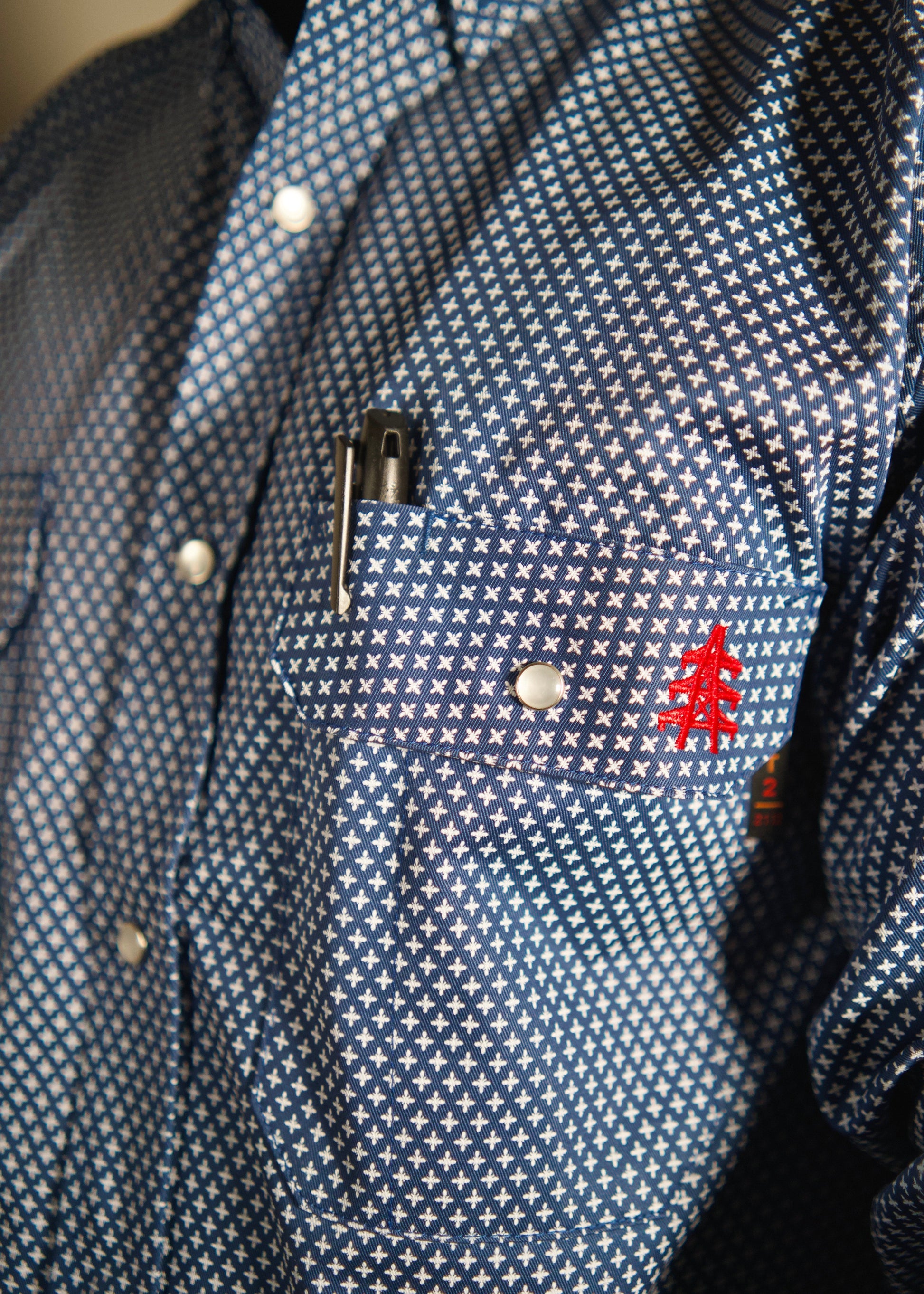 FR Pearl Snap Work Shirt - Honor Navy