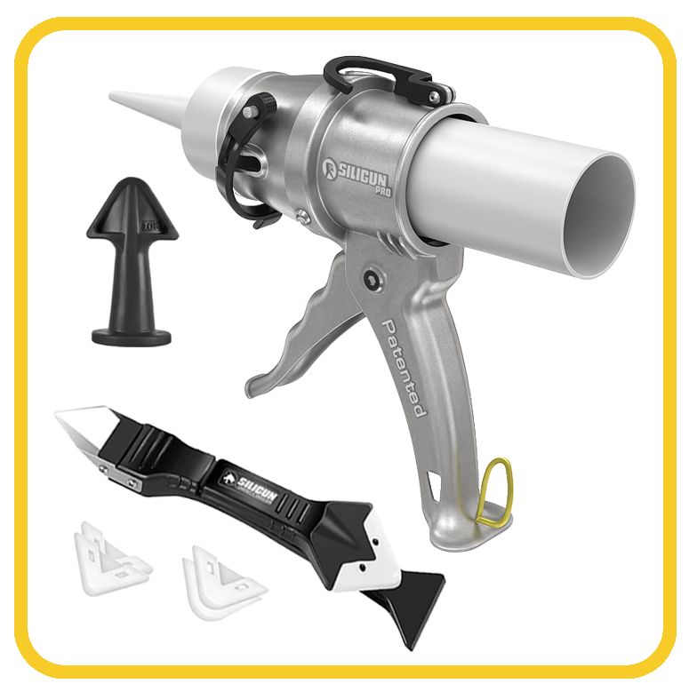 SILIGUN™ PRO Compact 24:1 Caulking Gun - Complete Kit