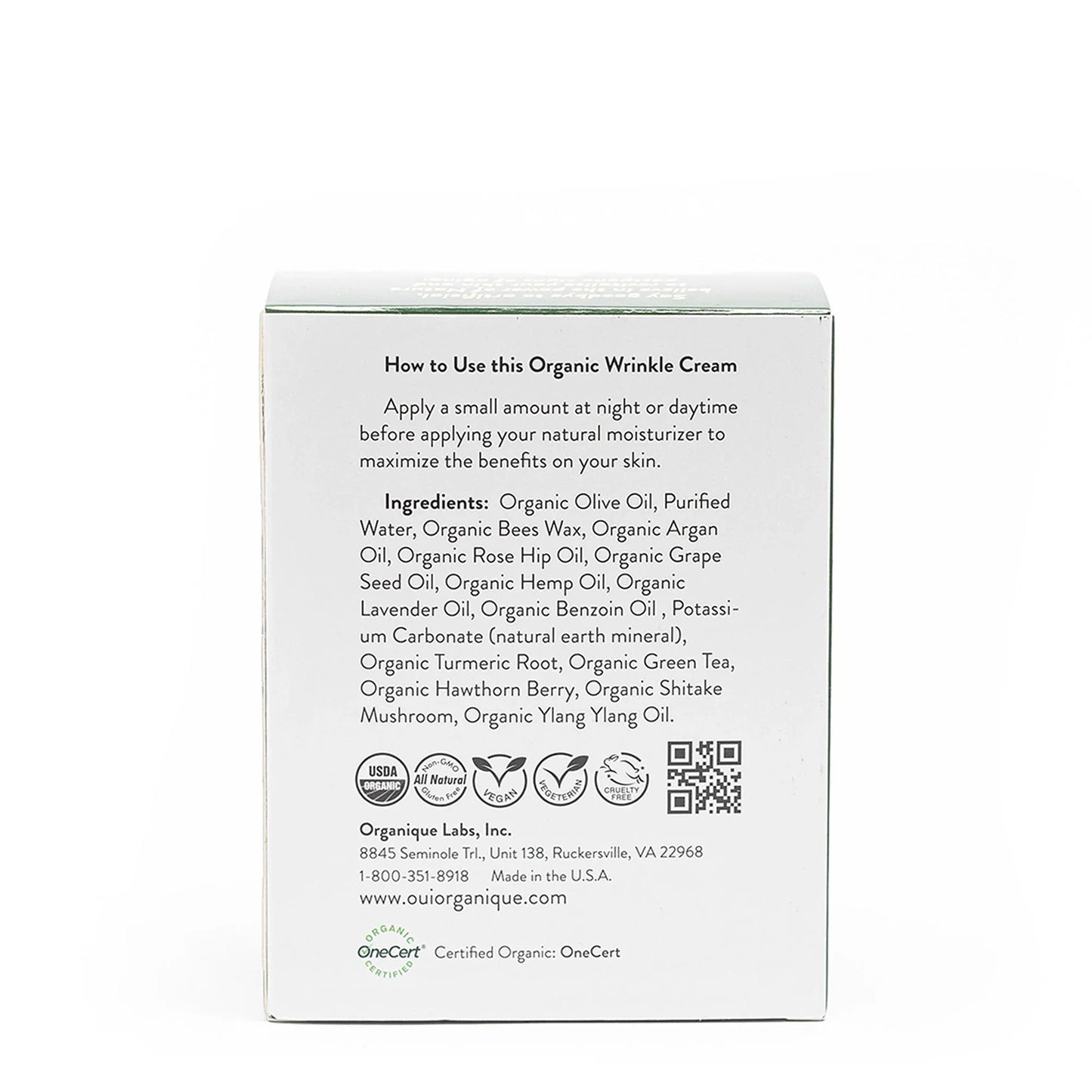 oui-organique-best-value-certified-organic-anti-aging-value-pack-skincare-set-anti-wrinkle-cream-box-back-ingredients-directions - shoponestop.store