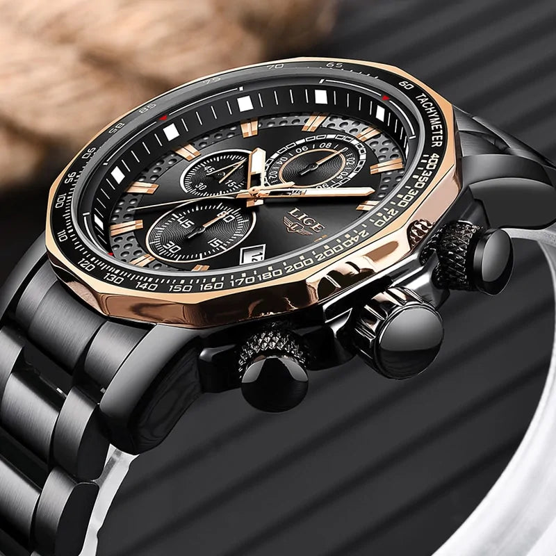LIGE Elegant Precision Men's Watches