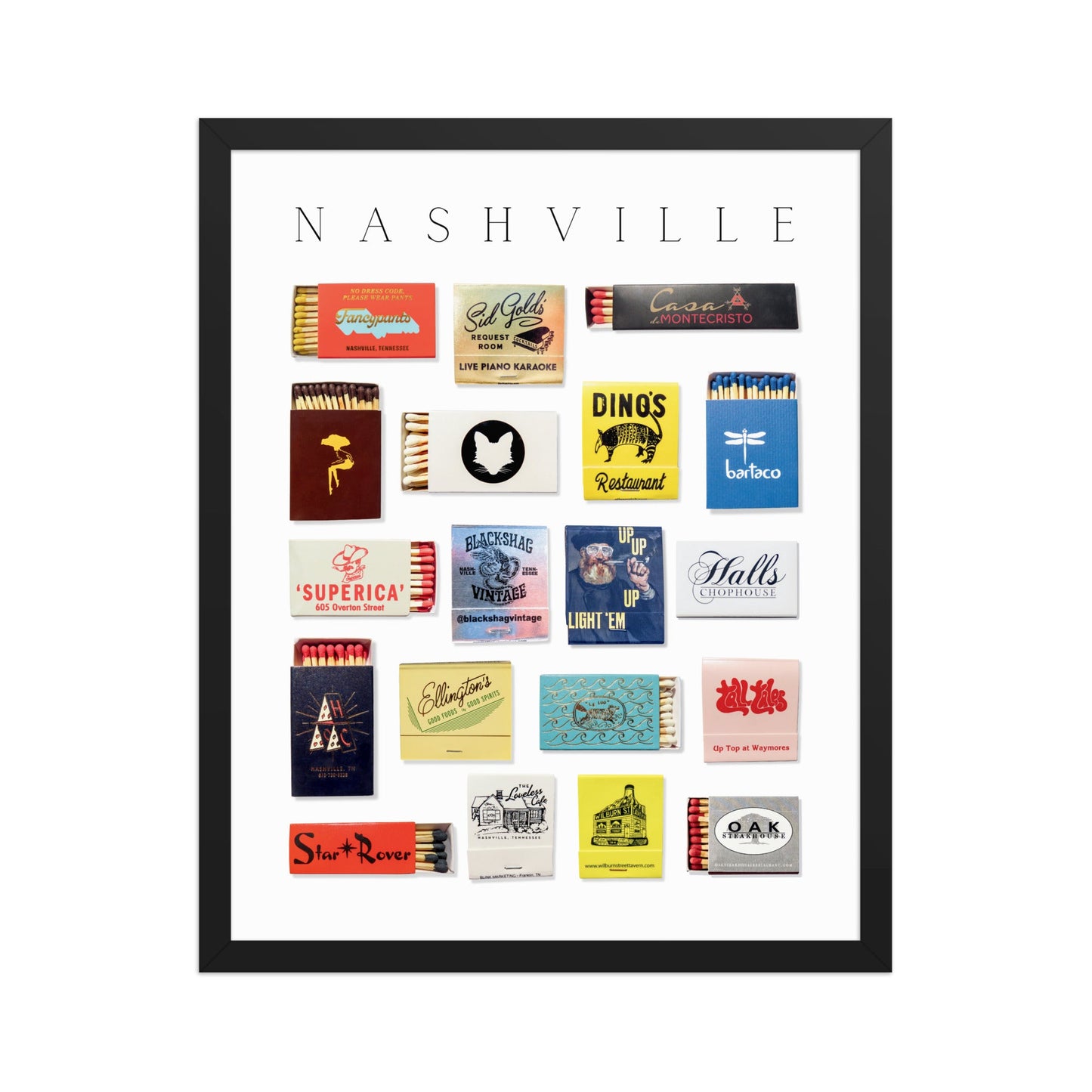 Nashville Matchbox Print