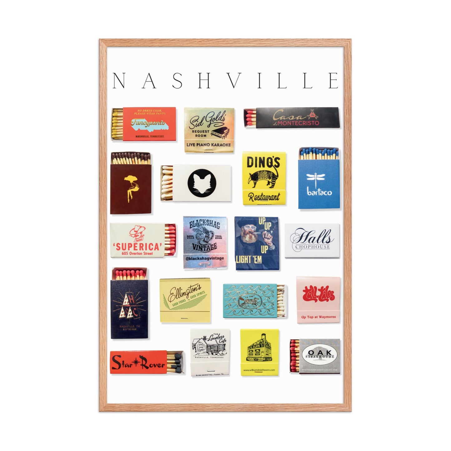 Nashville Matchbox Print