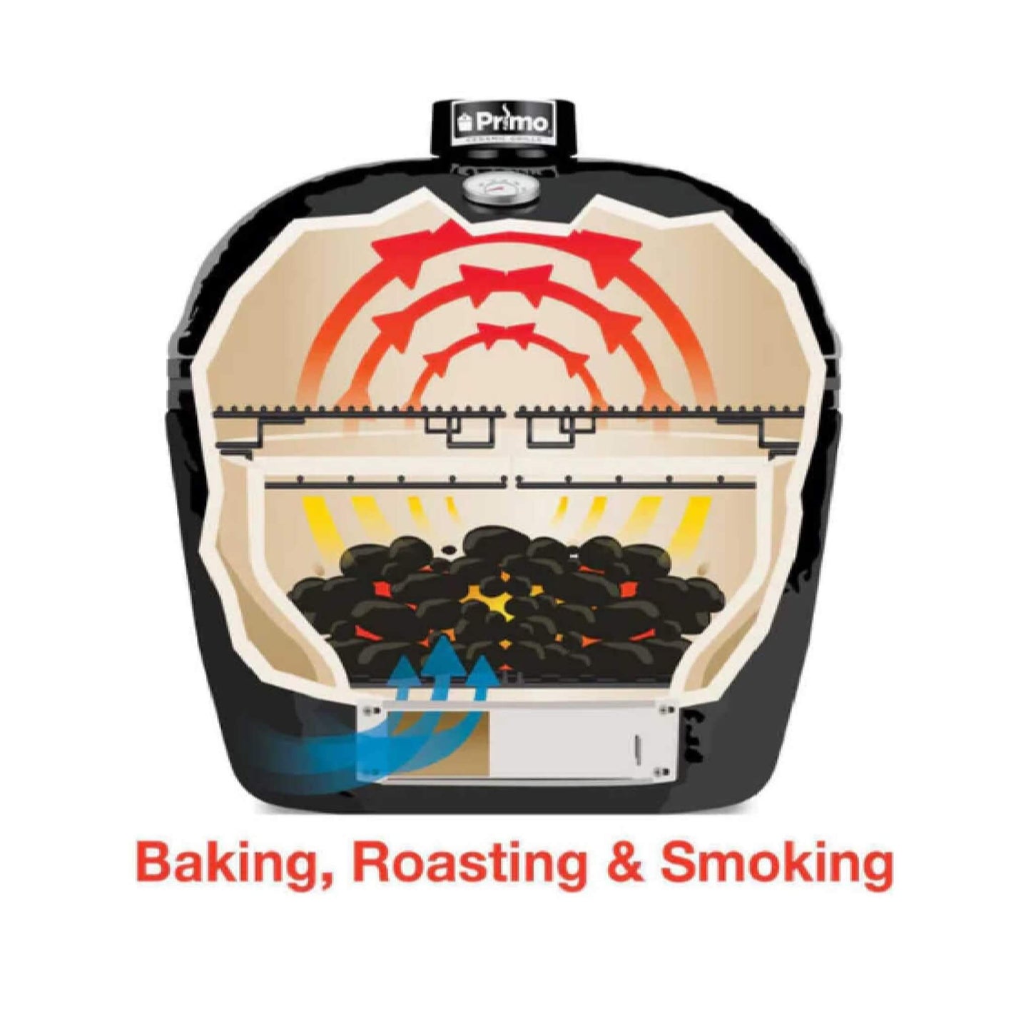 Primo Oval XXL All-In-One Ceramic Charcoal Grill