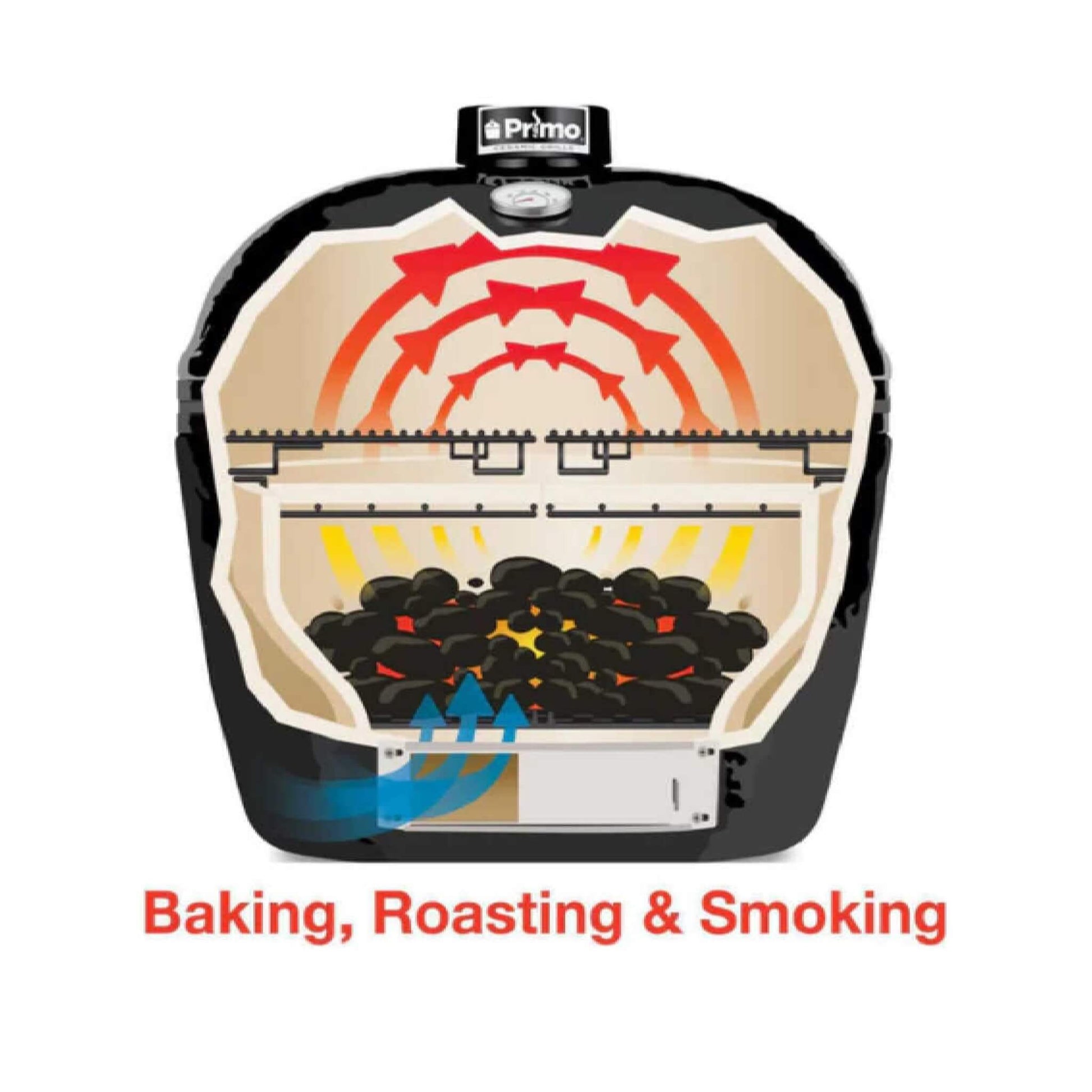 Primo Oval XXL All-In-One Ceramic Charcoal Grill