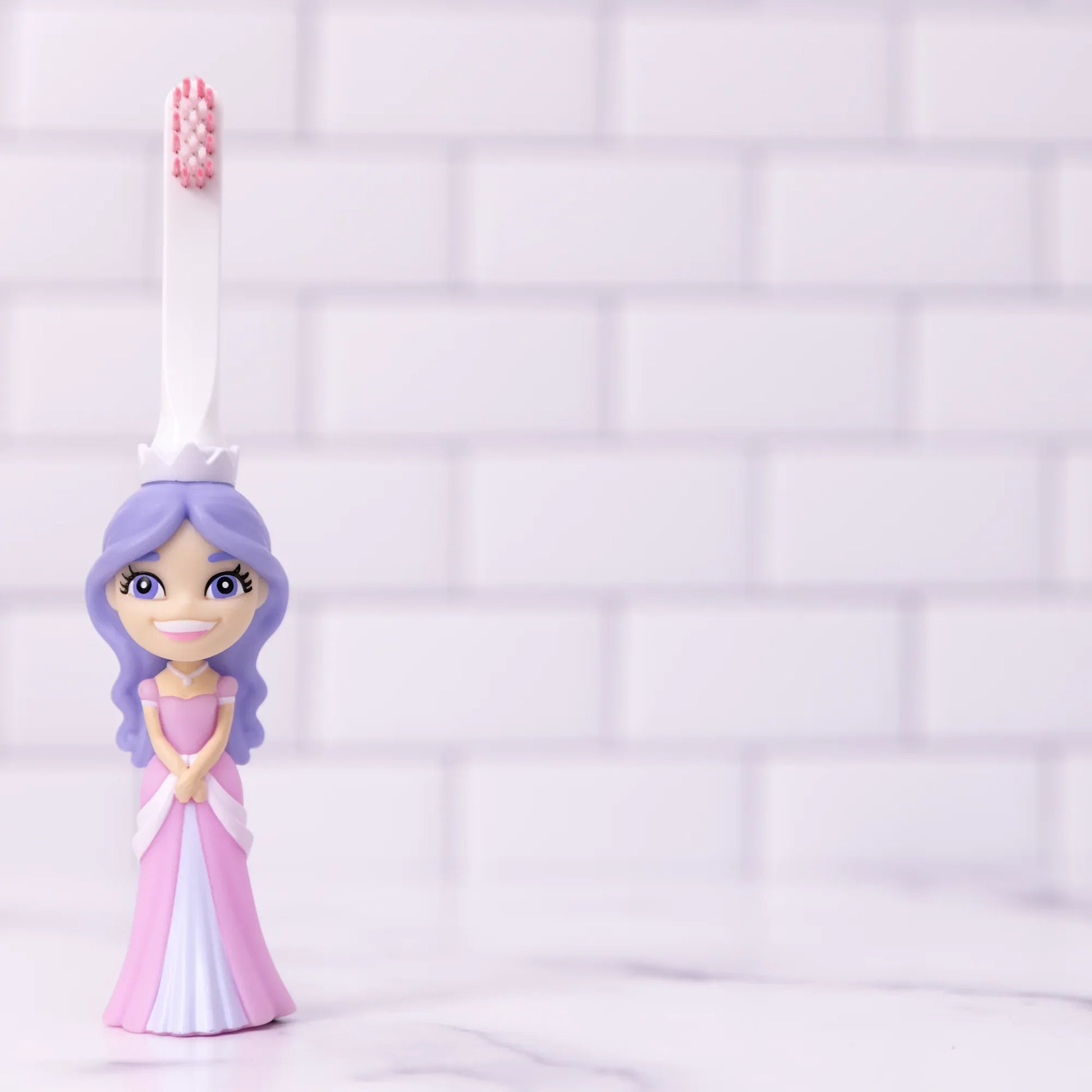 princess-toothbrush-for-kids-standing-on-marble-background - shoponestop.store