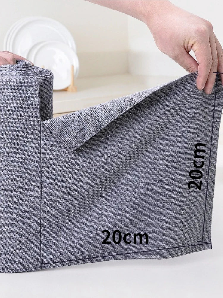 Reusable Microfiber Cleaning Cloths Tear-Away Roll