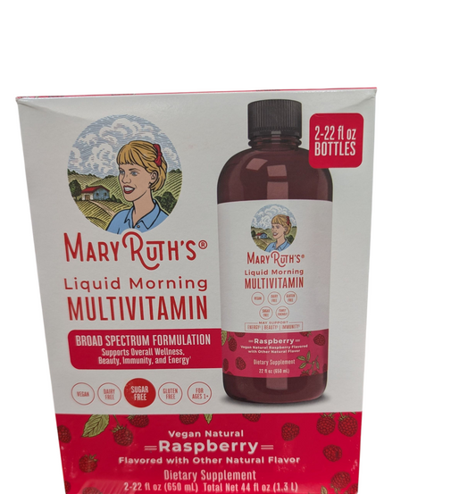 MaryRuth's Liquid Multivitamin – Raspberry Energy & Immunity