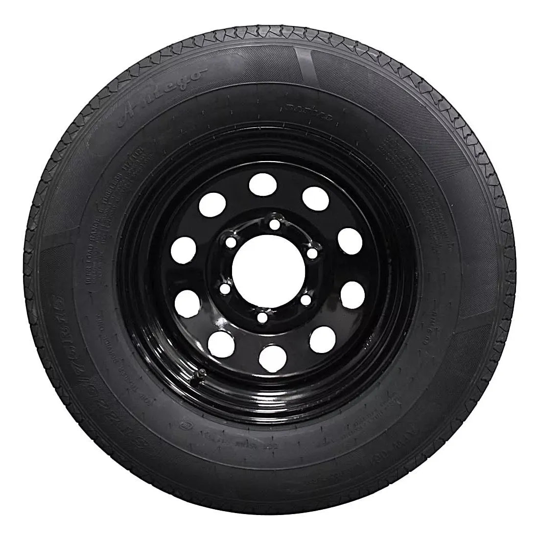 (Set of 4) Antego Tire and Wheel 225/75R15 Highway Terrain Trailer Tire & Wheel