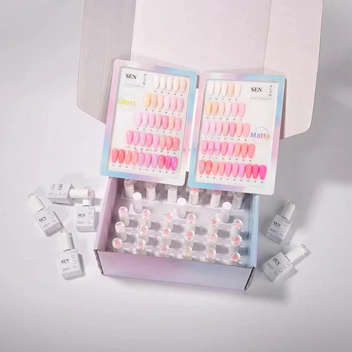 SEN PURE Cotton Candy 36 Gel Collection (Free Top-Base-Matte)
