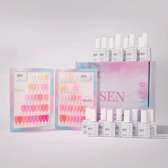 SEN PURE Cotton Candy 36 Gel Collection (Free Top-Base-Matte)