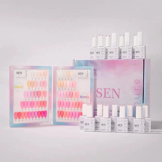 SEN PURE Cotton Candy 36 Gel Collection (Free Top-Base-Matte)