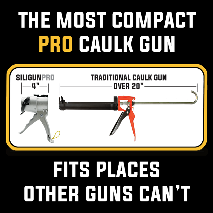 SILIGUN™ PRO Compact 24:1 Caulking Gun - Complete Kit