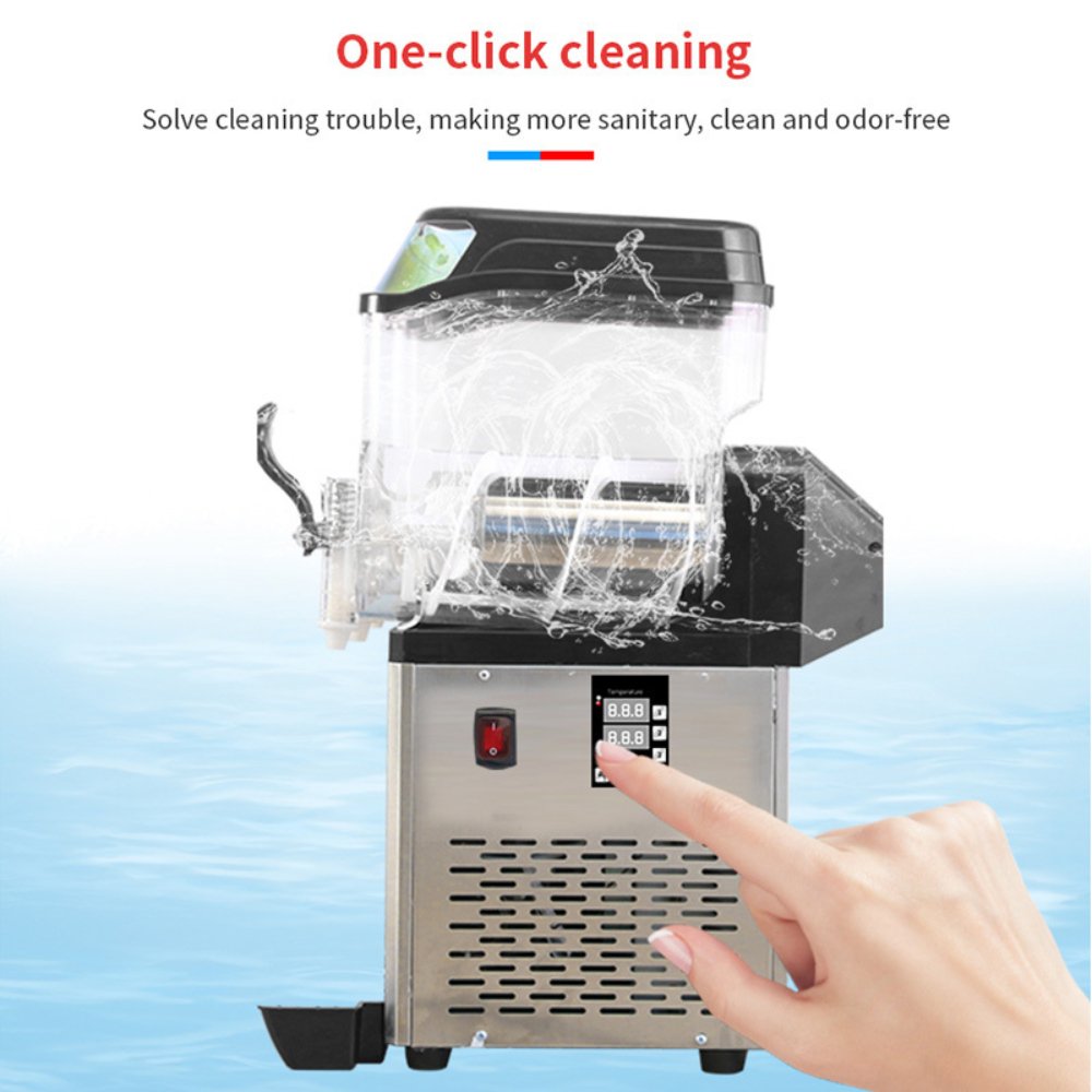 Premium Commercial Stainless Steel Slushy Machine With Triple Tank Advance Cooling, 45L (SAK52258)