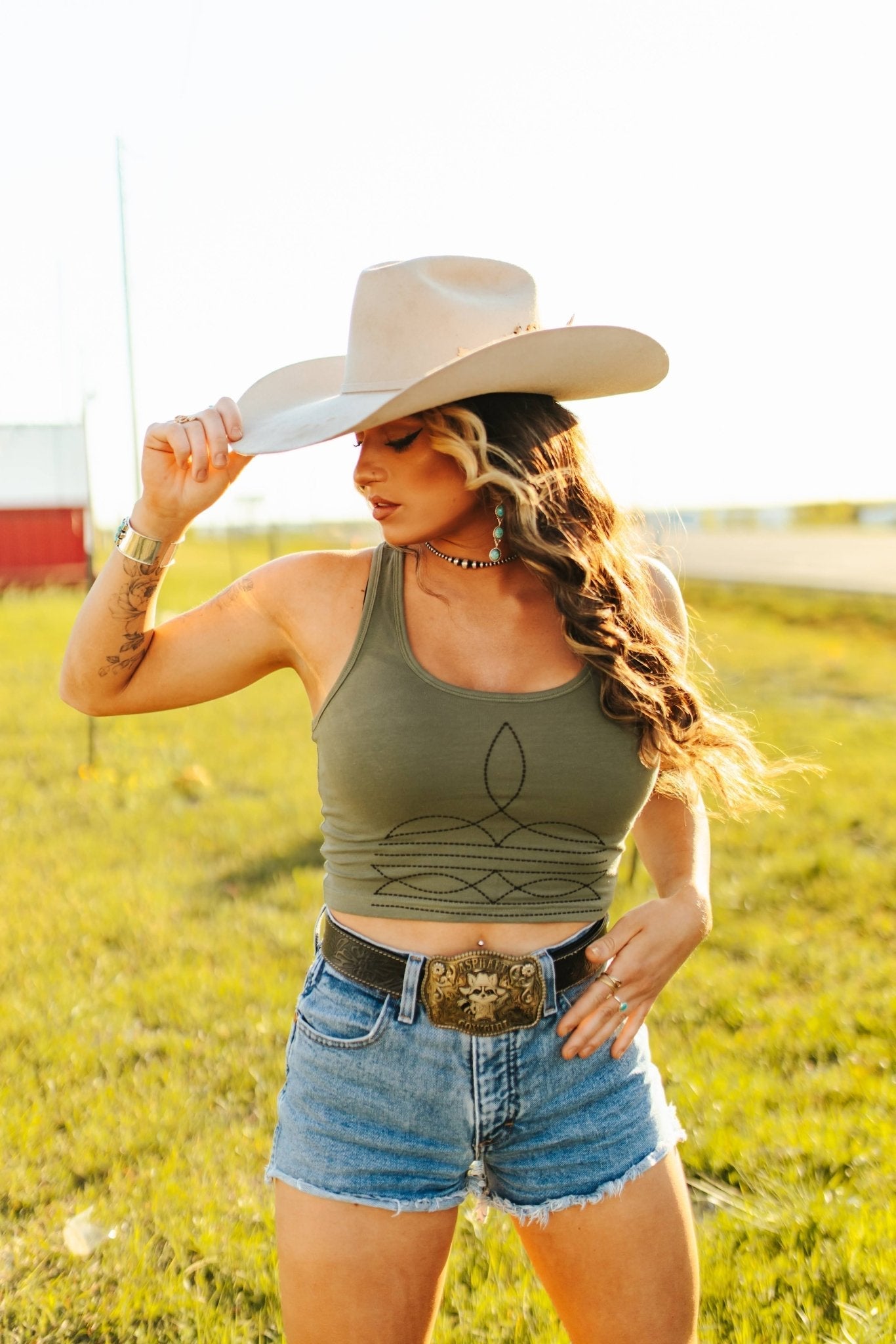 Stunning Boot Stitch Western Tank Top – Elevate Your Style!