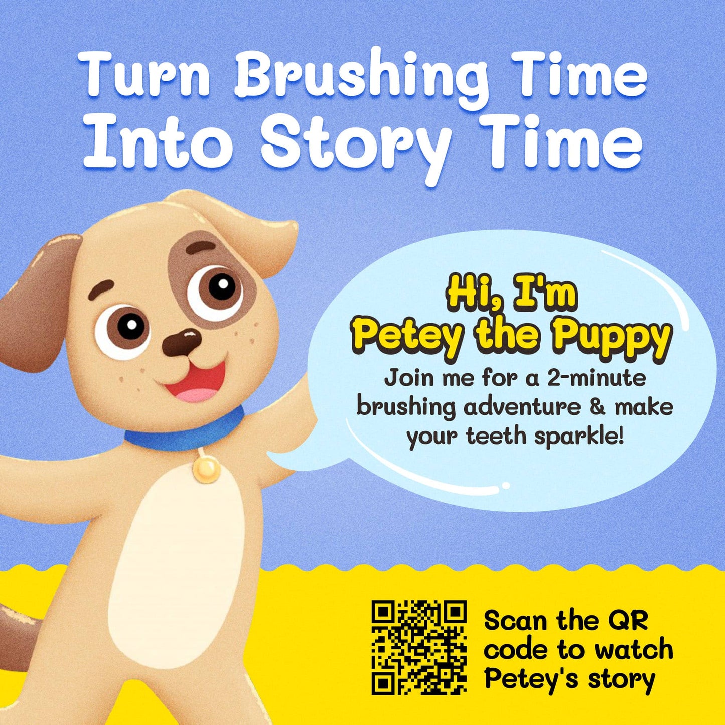 toothbrush-toys-kids-character-toothbrush-set-petey-the-puppy-illustration - shoponestop.store