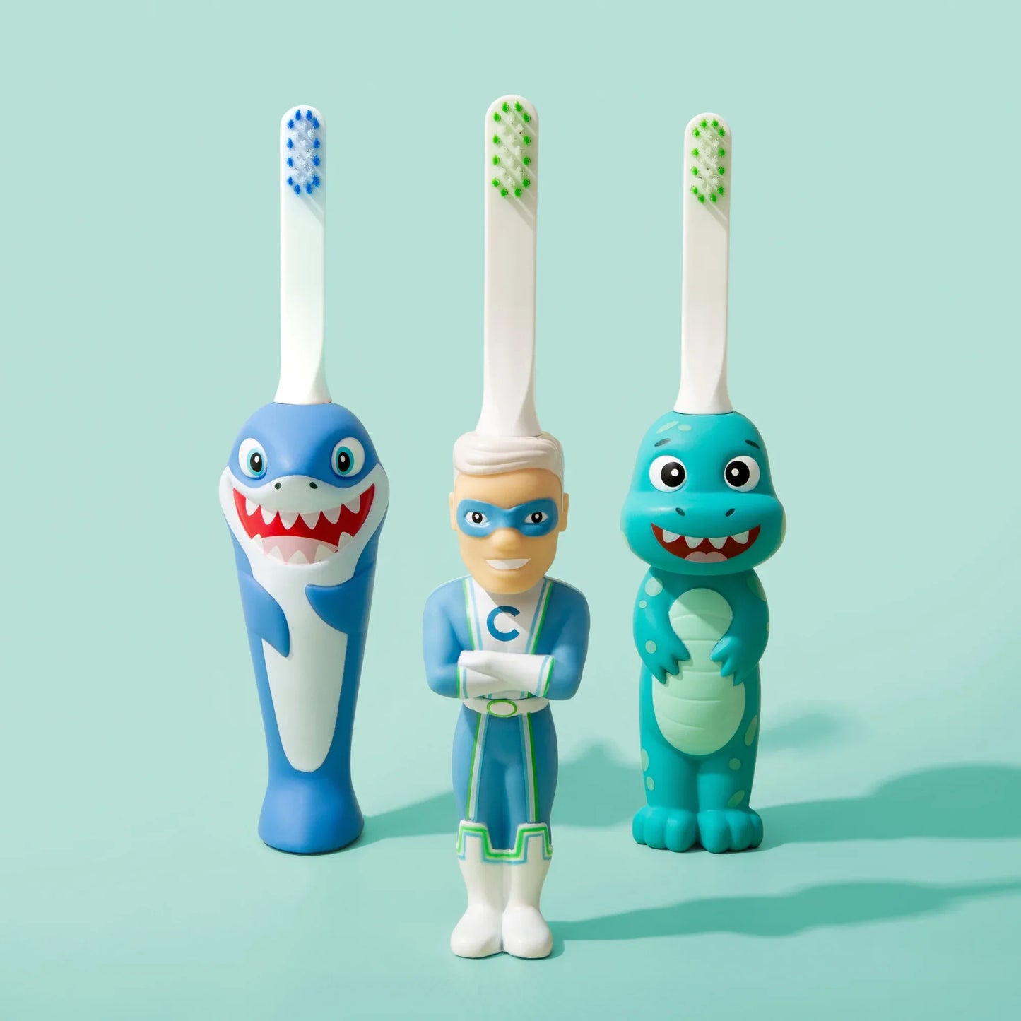 toothbrush-toys-kids-character-toothbrush-shark-captain-cavity-dinosaur - shoponestop.store